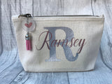 Personalised Letter Make Up Bag