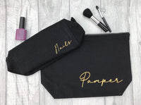 Set of 3 Cosmetic Bags for Nails, Make up and Pamper