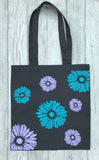 Teacher Appreciation, Personalised Flower Tote bag. Teacher, end of term, thank you  gift