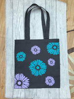 Teacher Appreciation, Personalised Flower Tote bag. Teacher, end of term, thank you  gift