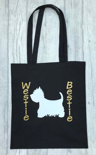 Westie Dog Themed Tote Bag