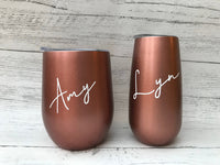 Personalised Stainless Steel Champagne Tumbler